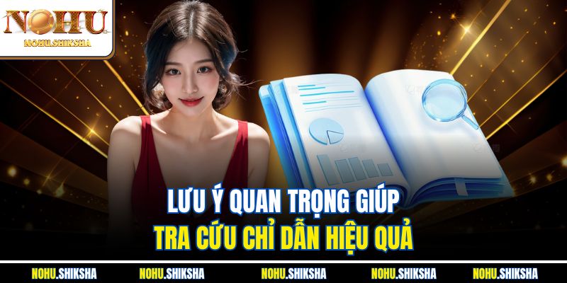 Lưu ý quan trọng giúp tra cứu chỉ dẫn hiệu quả